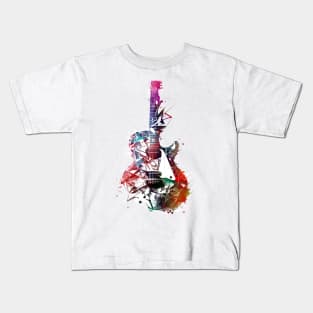 Guitar music art #guitar #music Kids T-Shirt